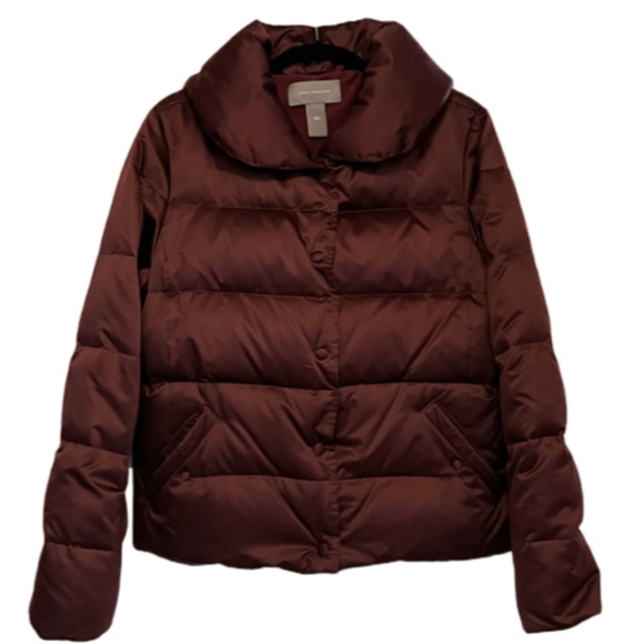 AnnTaylor Down Puffer Jacket, Size L - Picture 1 of 16